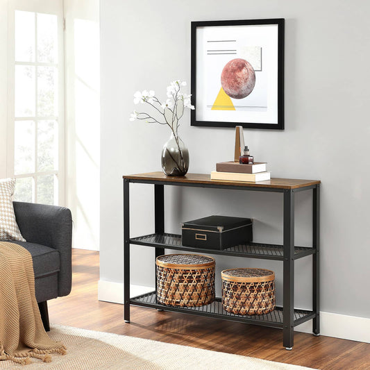 VASAGLE Konsolentisch LNT81BX: Vintage-Industrie-Design für Wohnzimmer und Flur