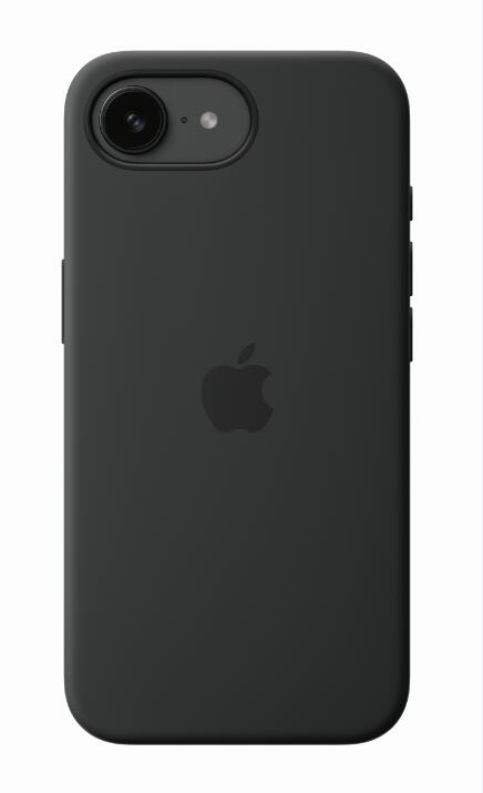 Apple Silikon Case iPhone 16e (schwarz)
