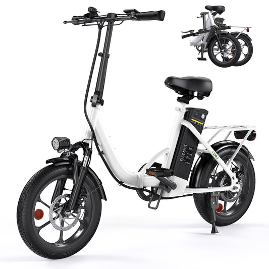 U4 Tiefeinsteiger Klappbar E-Bike - Weiß