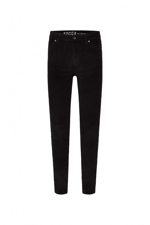 SOCCX Jeans AL:ICE Slim Fit - black corduroy