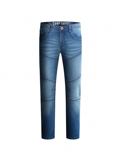 CAMP DAVID Jeans HE:RY Regular Fit - blue red jogg