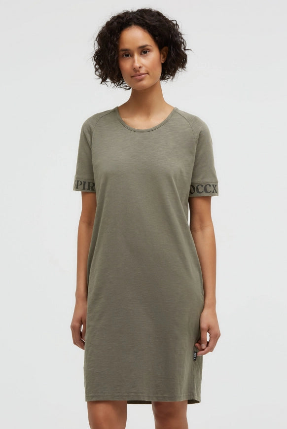 SOCCX Jersey-Kleid mit Ärmel-Print