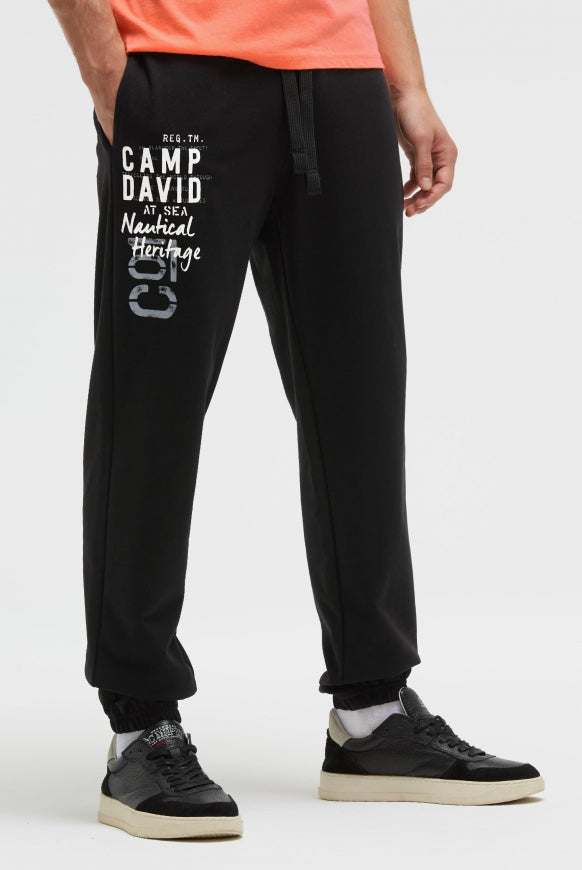 CAMP DAVID Jogginghose mit Logo Print