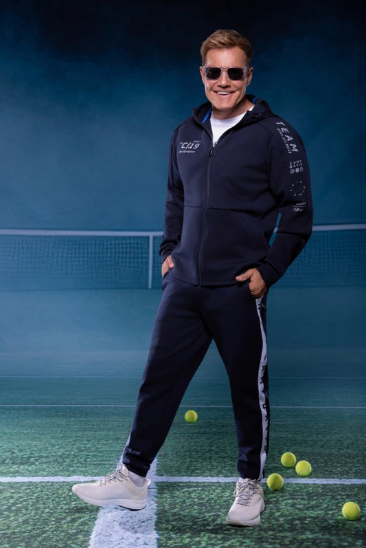 CAMP DAVID Kapuzenjacke aus Interlock mit Reflective Prints