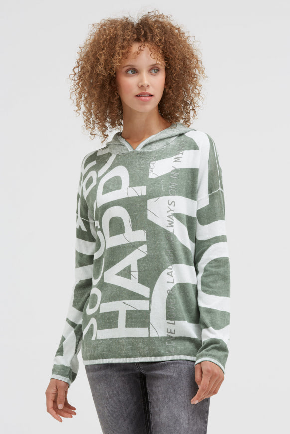 SOCCX Kapuzenpullover mit Acid All Over Print