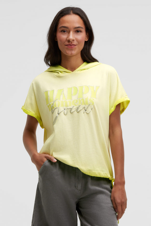 SOCCX Kapuzenshirt mit Artwork und Tunnelzugband
