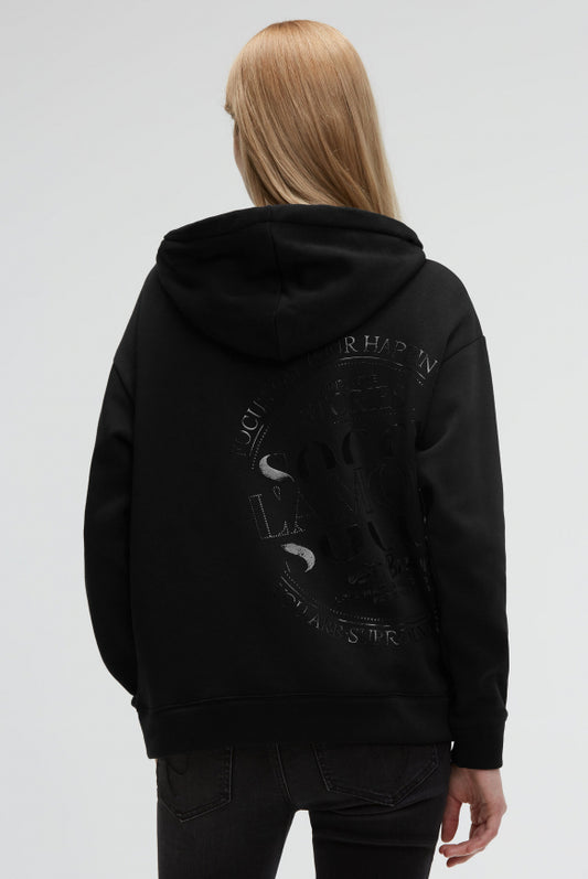 SOCCX Kapuzensweatjacke mit Glossy