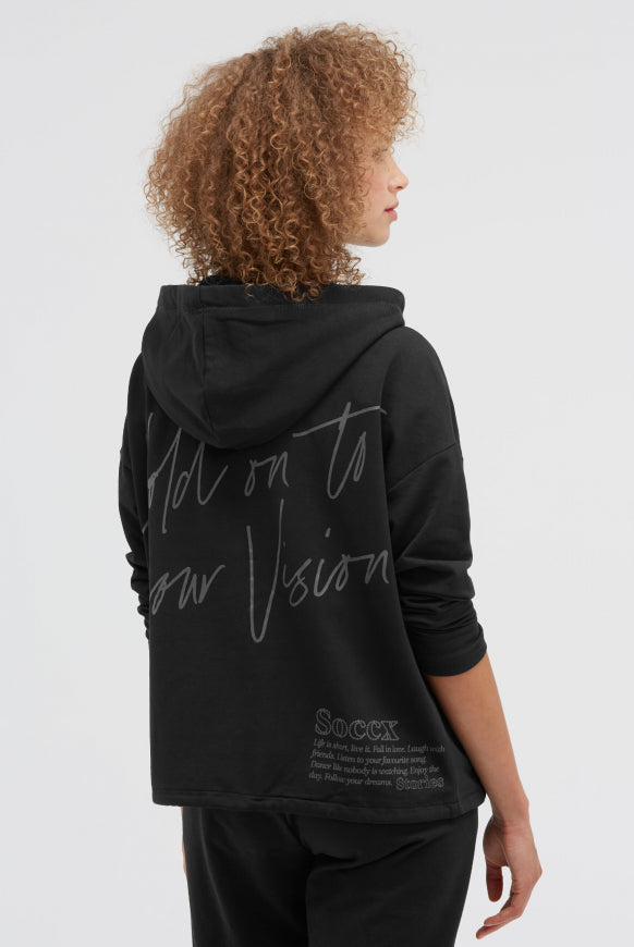 SOCCX Kapuzensweatjacke mit Rücken