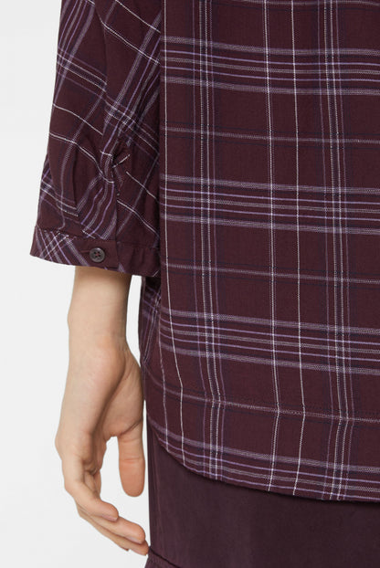 SENSES.THE LABEL Karierte Bluse im Relaxed Fit