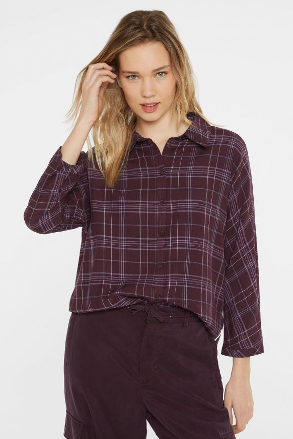 SENSES.THE LABEL Karierte Bluse im Relaxed Fit