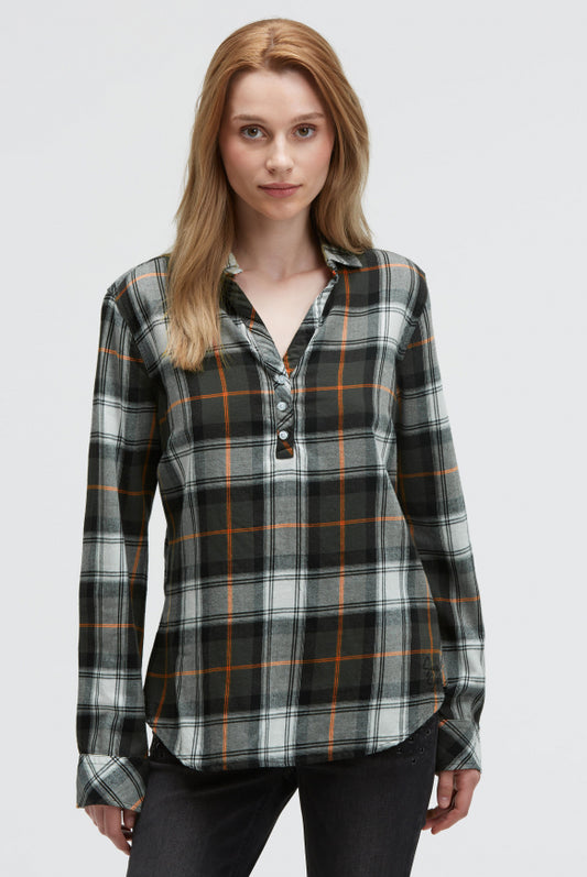 SOCCX Karobluse mit kurzer Knopfleiste