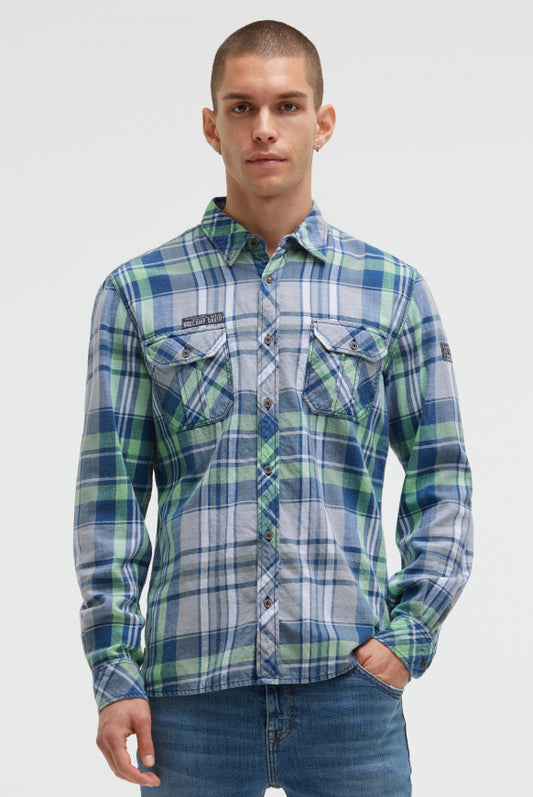 CAMP DAVID Karohemd Langarm mit Klappentaschen