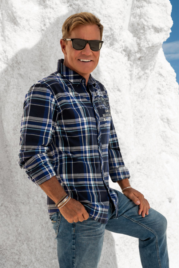 CAMP DAVID Karohemd mit Herringbone