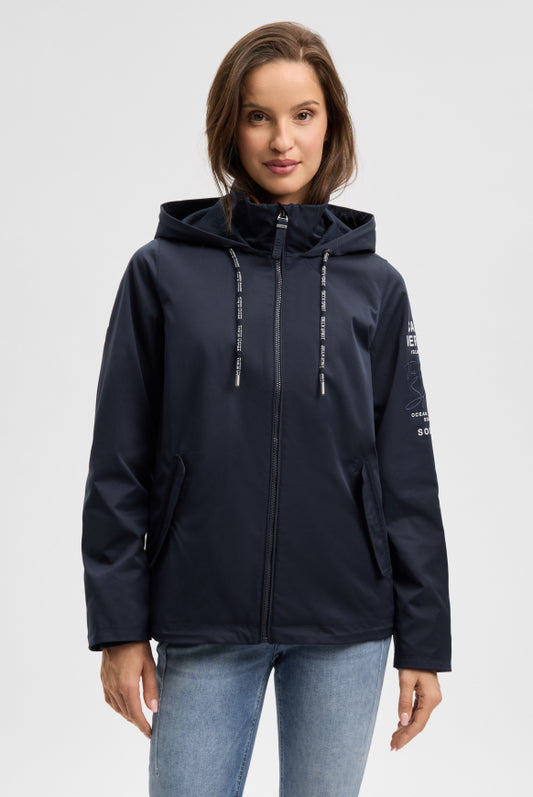 SOCCX Kurzjacke mit Kapuze und Artworks
