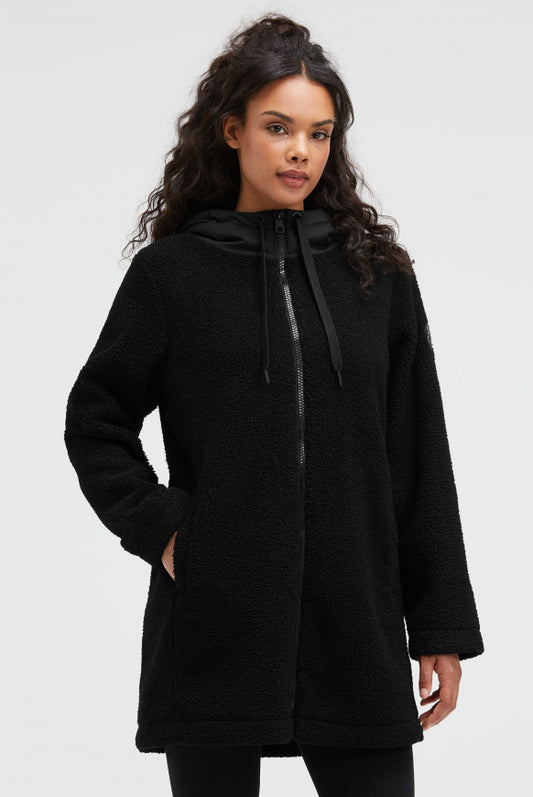 SOCCX Kurzmantel mit Boucle