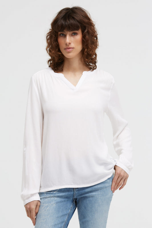 SOCCX Langarmbluse aus Viskose