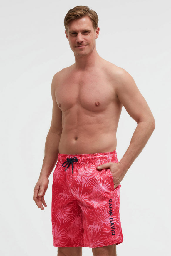 CAMP DAVID Lange Beachshorts mit All Over Print