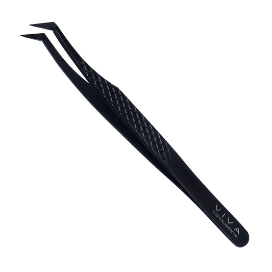 Eyelash Tweezer - 45 Degree - Black