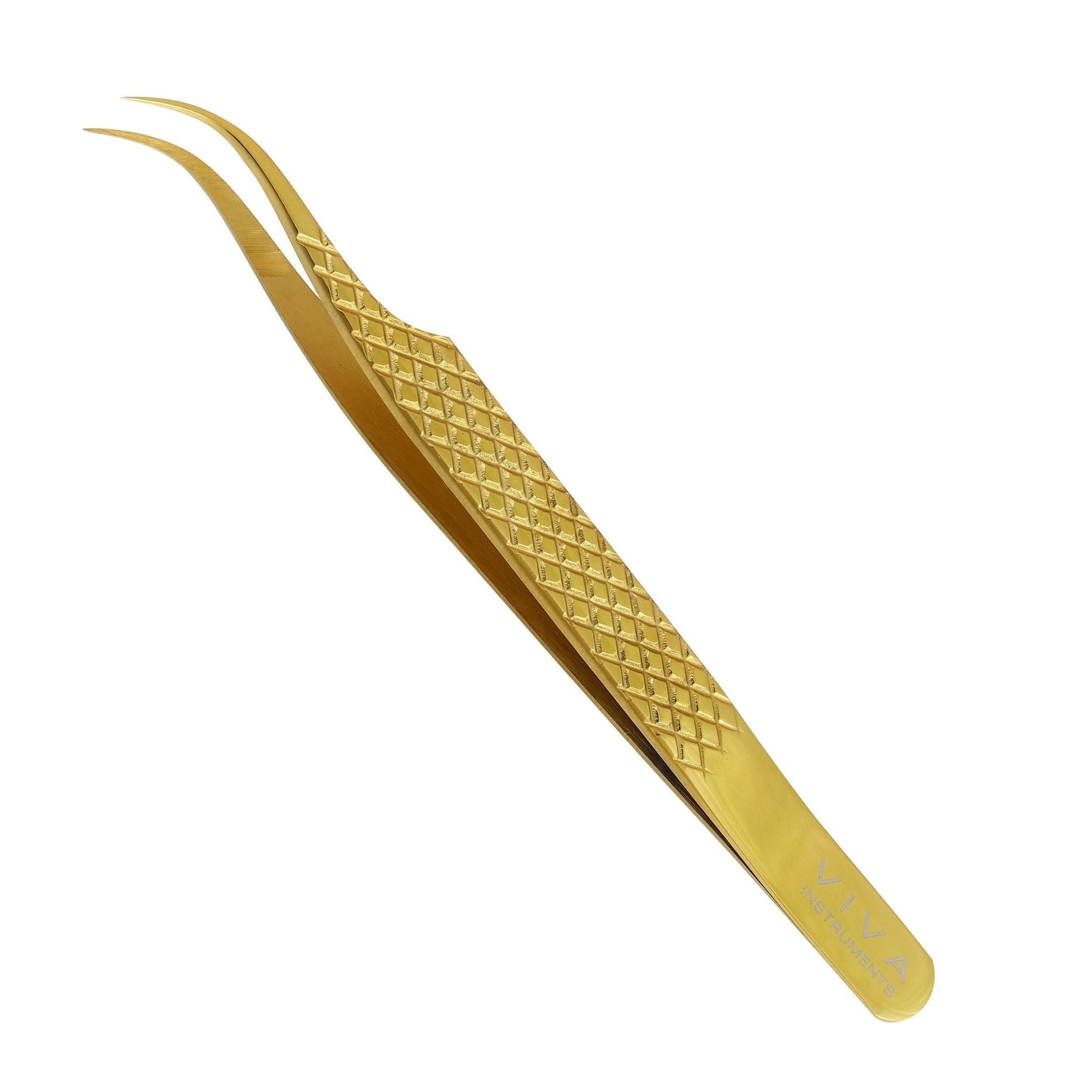 Lash Tweezer Curved - Gold