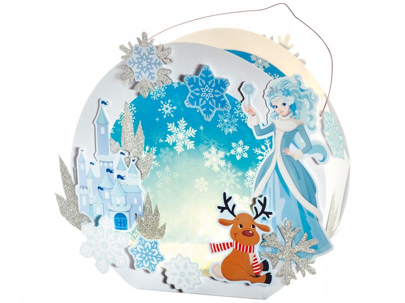 Folia Laternen-Bastelset »Eisprinzessin«