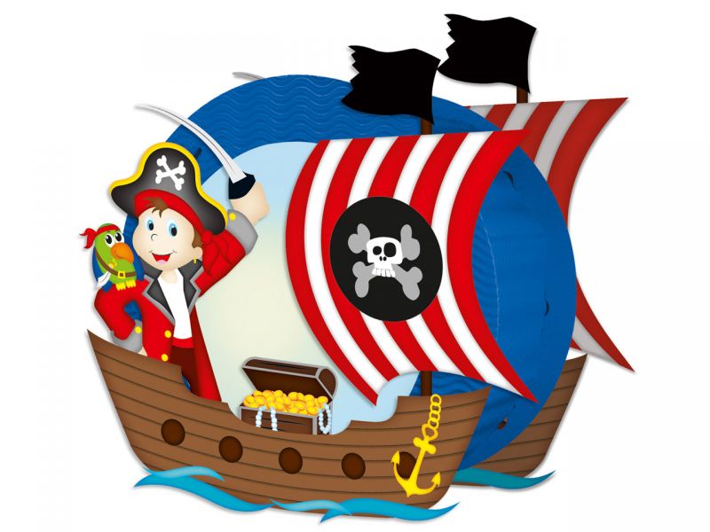 URSUS Easy Line Laternen-Bastelset »Pirat«