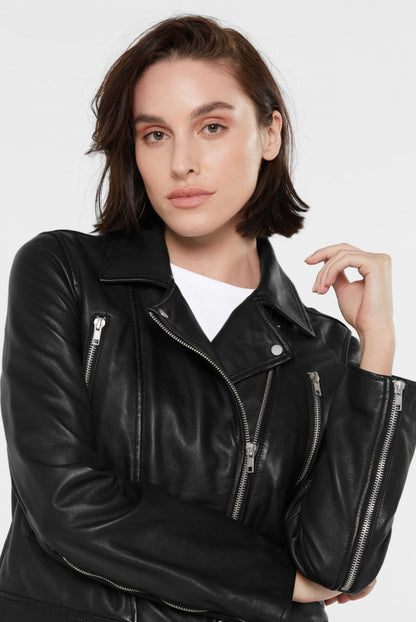 SENSES.THE LABEL Lederjacke ODI:NE im Biker