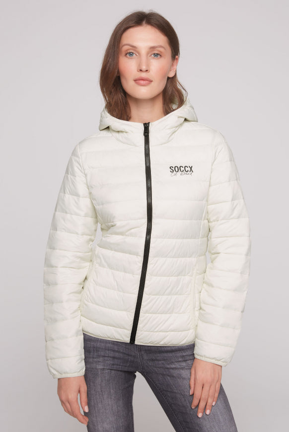 SOCCX Leichte Steppjacke mit Kapuze