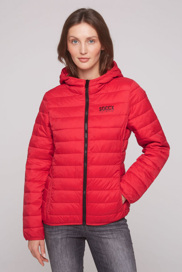 SOCCX Leichte Steppjacke mit Kapuze
