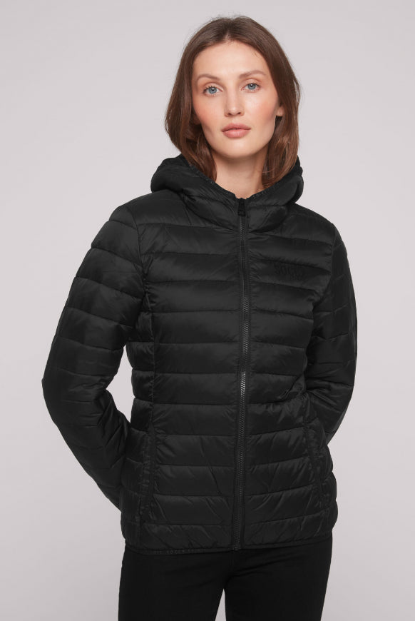 SOCCX Leichte Steppjacke mit Kapuze