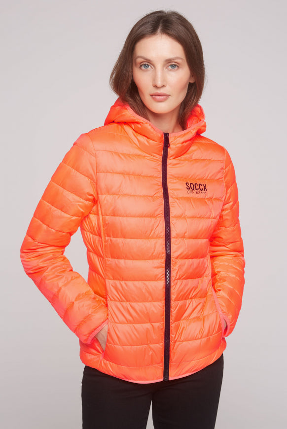 SOCCX Leichte Steppjacke mit Kapuze