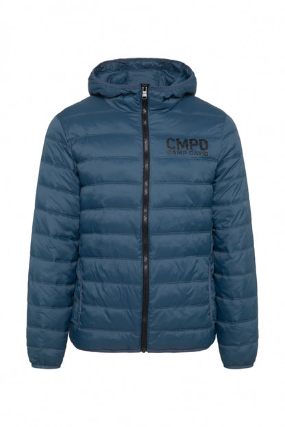 CAMP DAVID Leichte Steppjacke mit Kapuze - blue haze