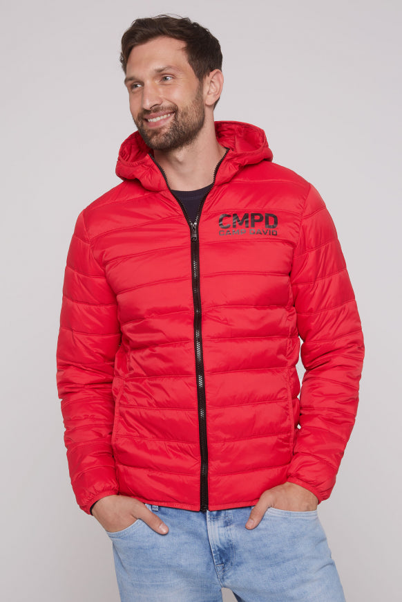 CAMP DAVID Leichte Steppjacke mit Kapuze