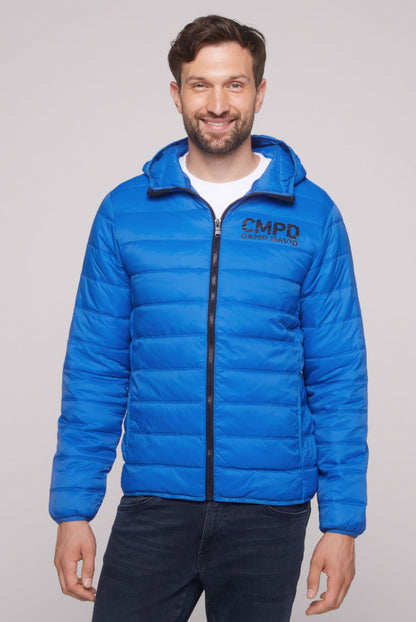 CAMP DAVID Leichte Steppjacke mit Kapuze - flight blue