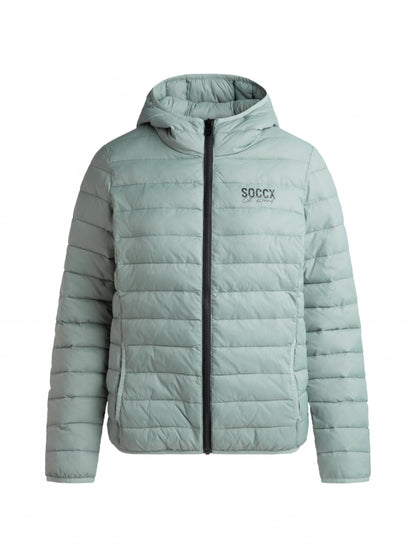 SOCCX Leichte Steppjacke mit Kapuze - frosted lake