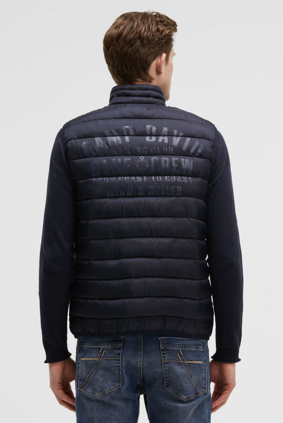 CAMP DAVID Leichte Steppweste mit Rücken