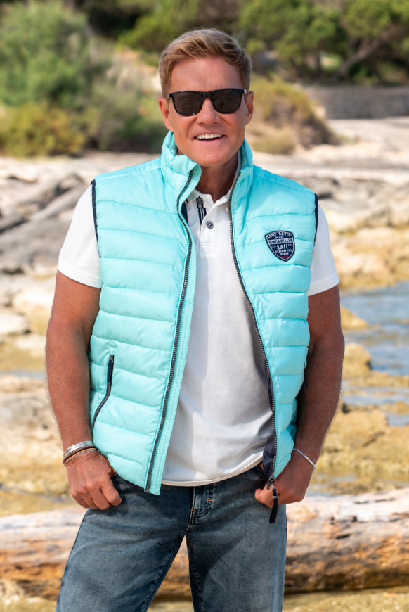 CAMP DAVID Leichte Steppweste mit Rücken