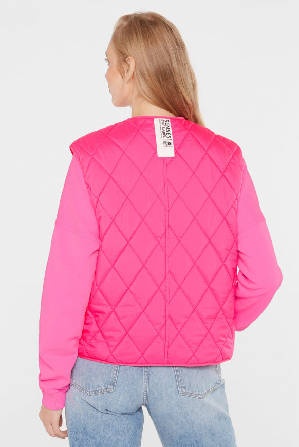 SENSES.THE LABEL Leichte Steppweste O:YA mit Zipper