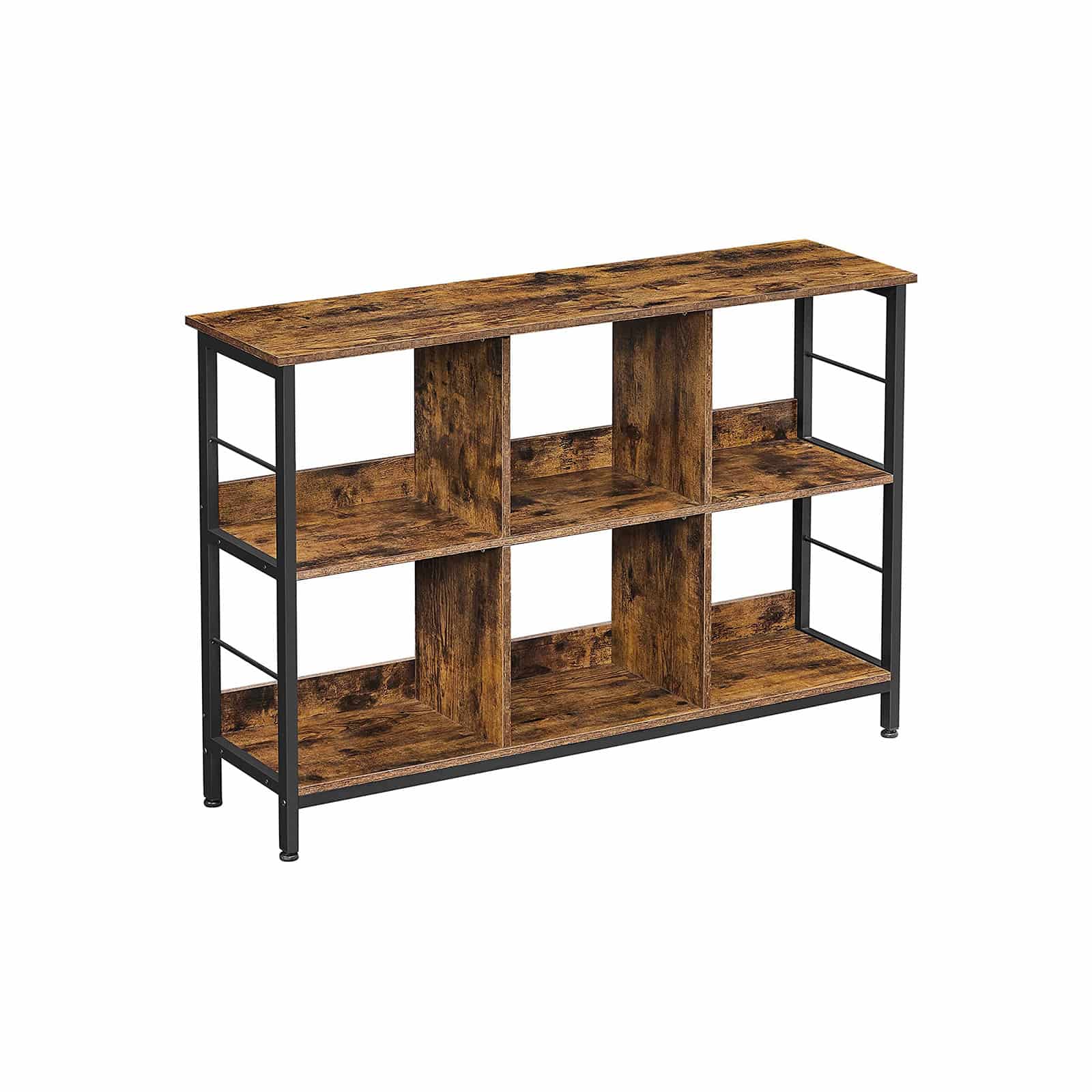 Industriestil Bücherregal Vintagebraun-Schwarz