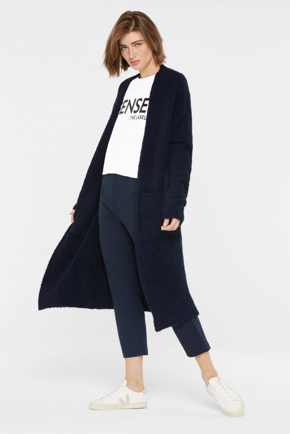 SENSES.THE LABEL Long Cardigan aus Boucle