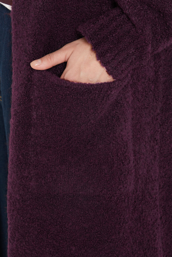 SENSES.THE LABEL Long Cardigan aus Boucle