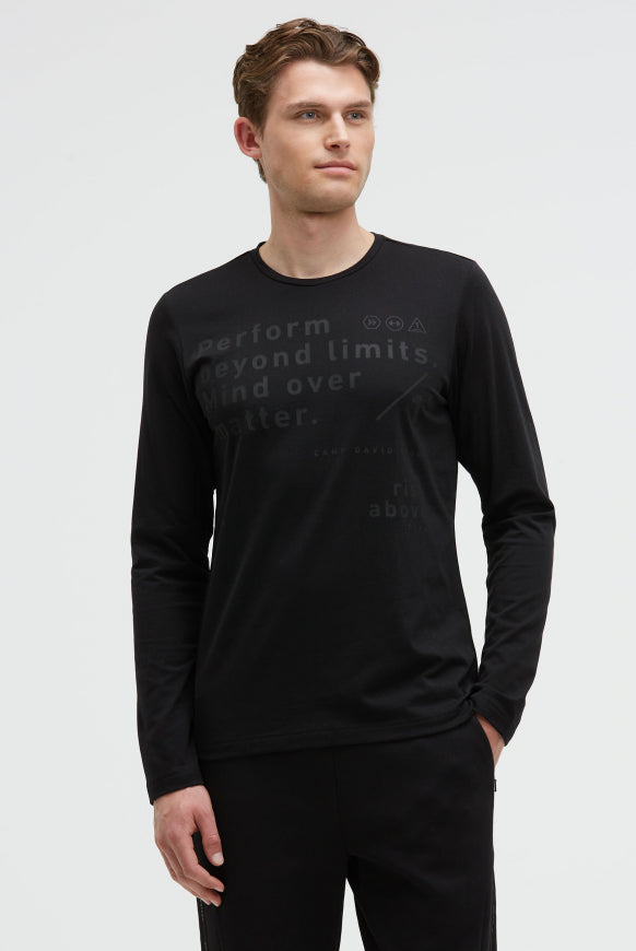 CAMP DAVID Longsleeve mit Folienprint