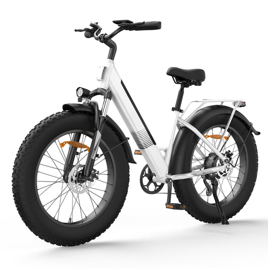 M60 Fat Tire Trekking E-Bike - Weiß