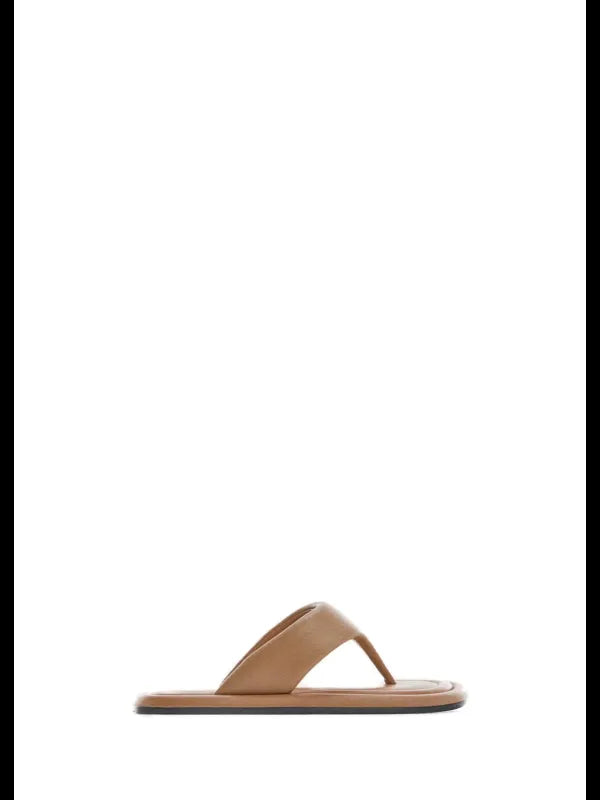 Mango Damen Zehentrenner Beige – Perfekt für Frühling und Sommer, Größe 36