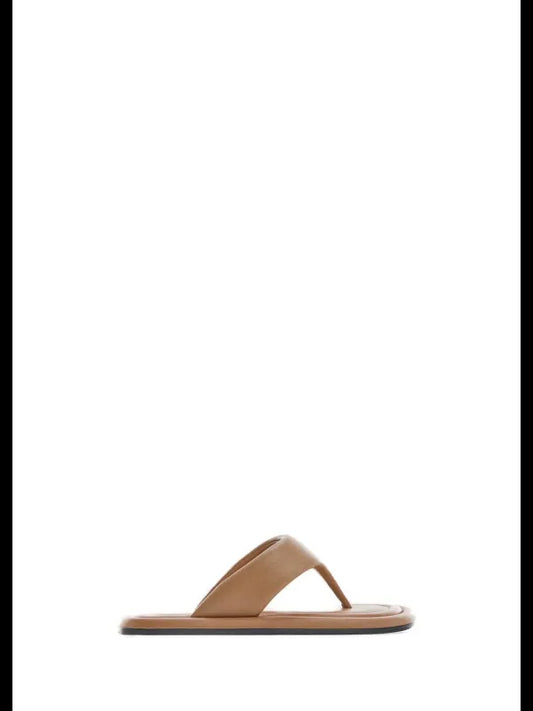 Mango Damen Zehentrenner Beige – Perfekt für Frühling und Sommer, Größe 36