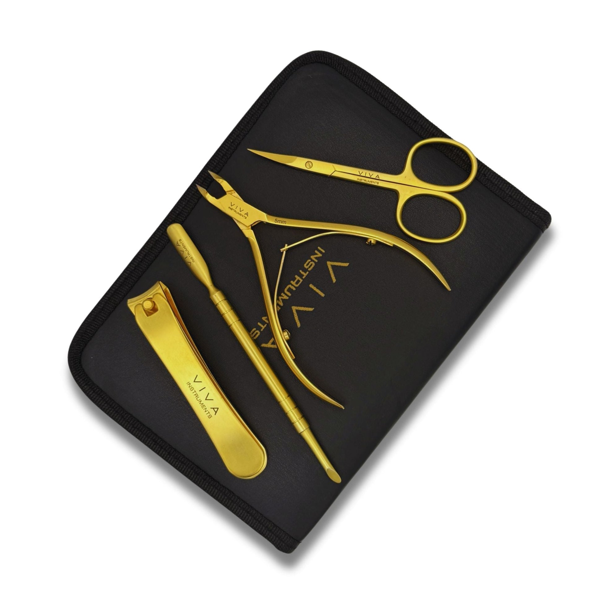 Manicure Tool Kit - 4 Pieces Gold