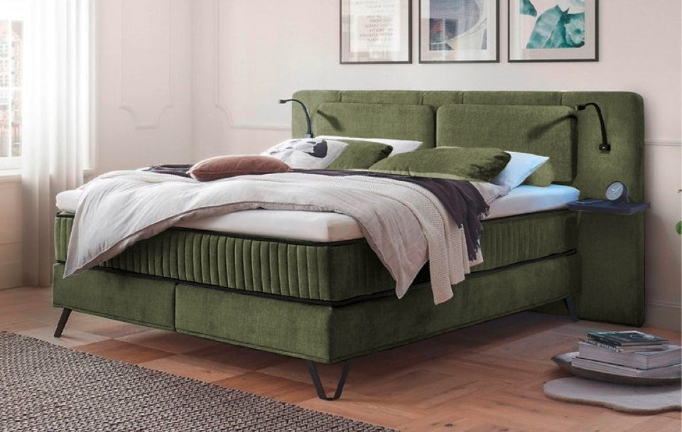 ED Exciting Design Boxspringbett Milazzo: Luxuriöser Schlafkomfort in Anthology-Mikrofaser mit 6 Farboptionen und innovativem 9-Zonen-Tonnentaschenfederkern