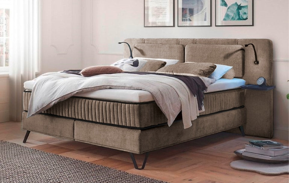 ED Exciting Design Boxspringbett Milazzo: Luxuriöser Schlafkomfort in Anthology-Mikrofaser mit 6 Farboptionen und innovativem 9-Zonen-Tonnentaschenfederkern