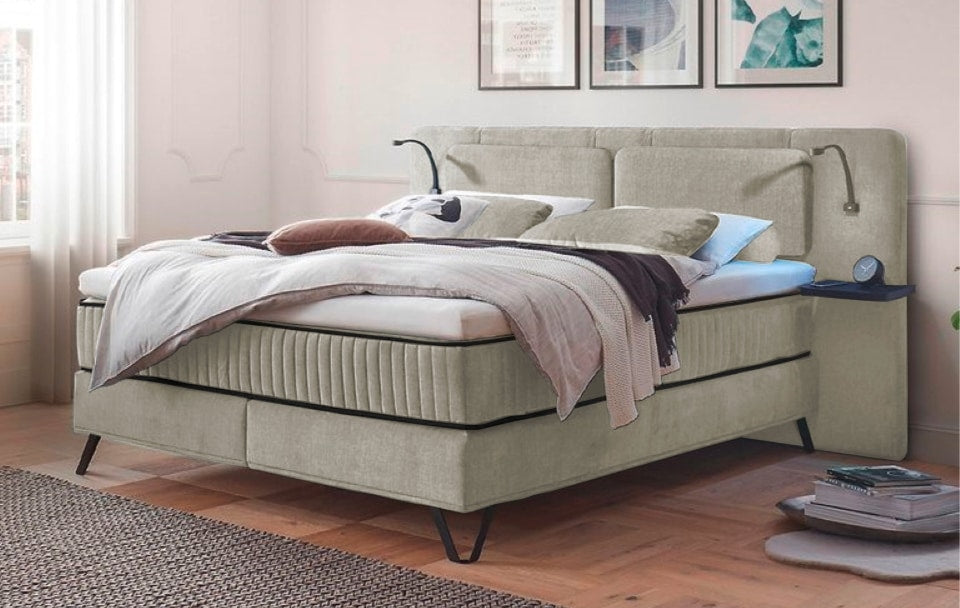 ED Exciting Design Boxspringbett Milazzo: Luxuriöser Schlafkomfort in Legacy-Mikrofaser mit 4 Farboptionen und innovativem 9-Zonen-Tonnentaschenfederkern