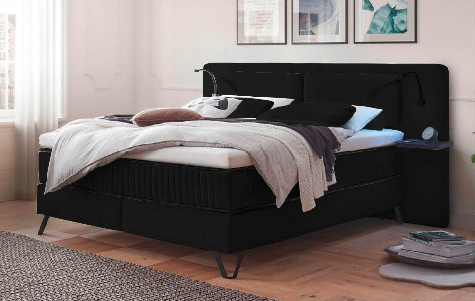 ED Exciting Design Boxspringbett Milazzo: Luxuriöser Schlafkomfort in Vogue-Mikrofaser mit 7 Farboptionen und innovativem 9-Zonen-Tonnentaschenfederkern