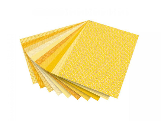 Folia Motivkarton »Basics Gelb«, 270 g/m², 50 x 70 cm, 10 Bogen